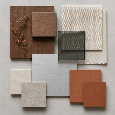 Material moodboard illustrative preset preview