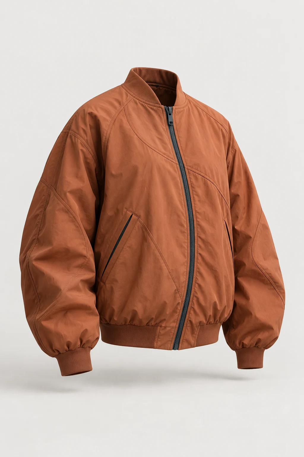 Copper technical bomber jacket concept